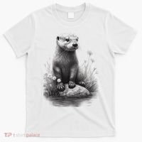 River Otter for Cute Otter Animal Funny T-Shirt thumb 0