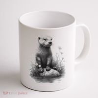 River Otter for Cute Otter Animal Funny Coffee Mug thumb 1