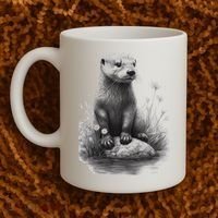 River Otter for Cute Otter Animal Funny Coffee Mug thumb 2