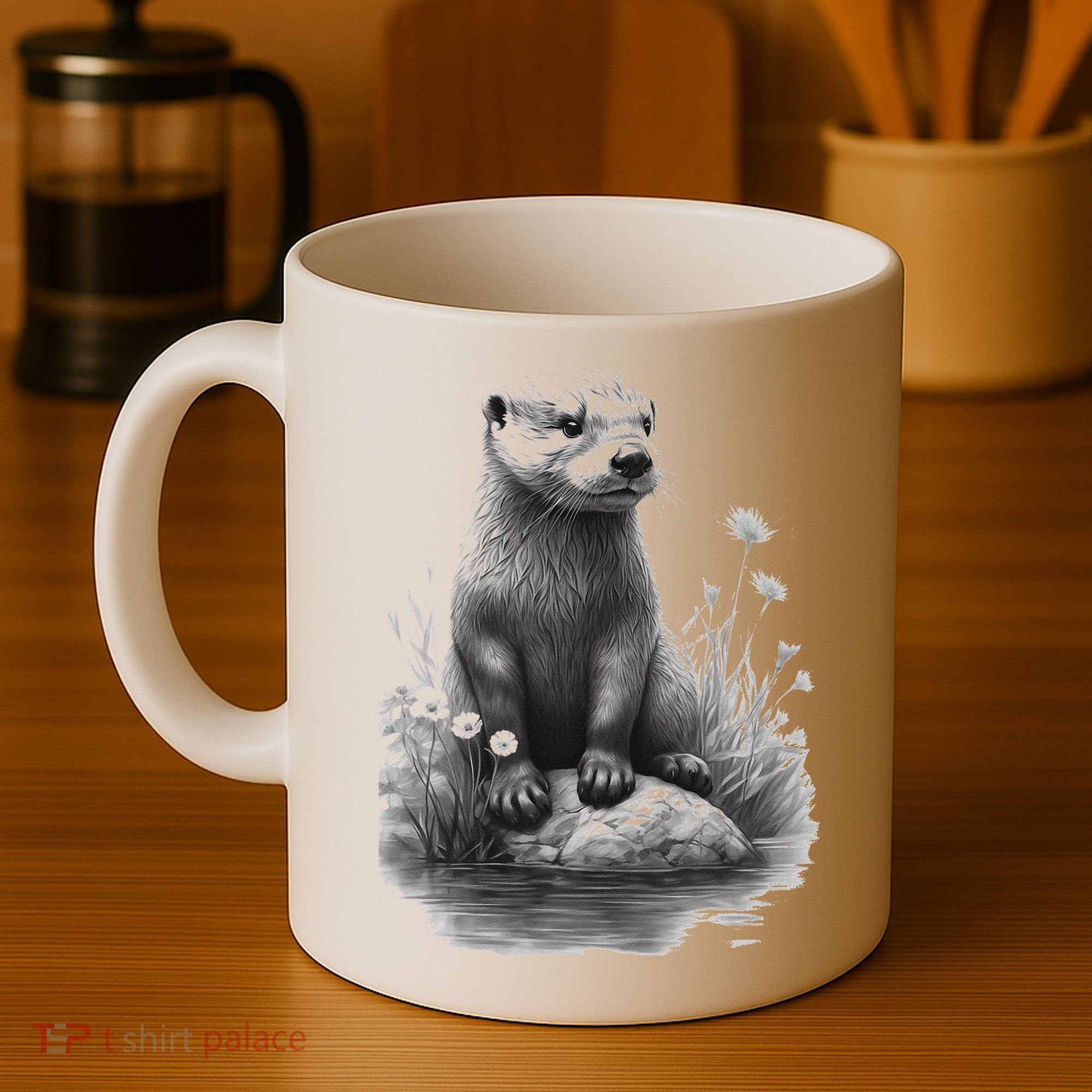 River Otter for Cute Otter Animal Funny Coffee Mug