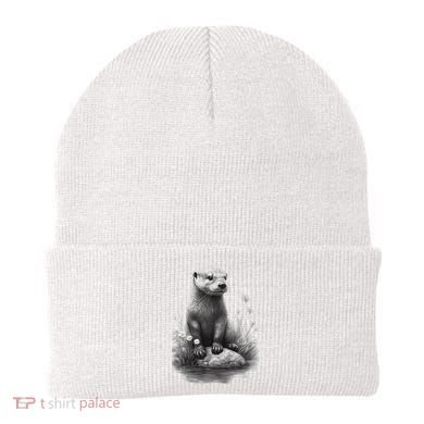 River Otter for Cute Otter Animal Funny Beanie