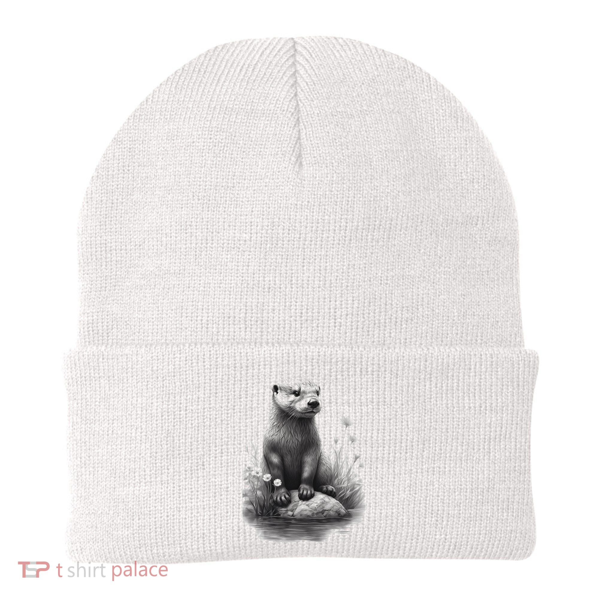 River Otter for Cute Otter Animal Funny Beanie