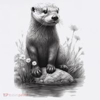 River Otter for Cute Otter Animal Funny Women's Hoodie thumb 2