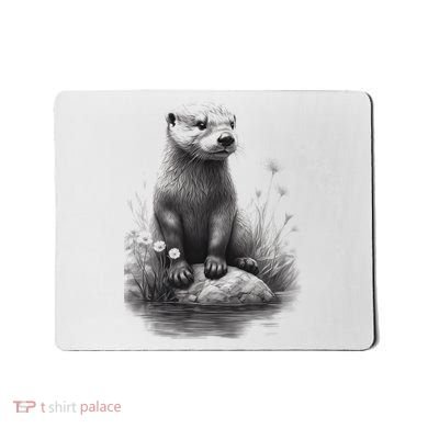 River Otter for Cute Otter Animal Funny Mousepad
