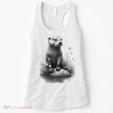 River Otter for Cute Otter Animal Funny Women's Tank Top