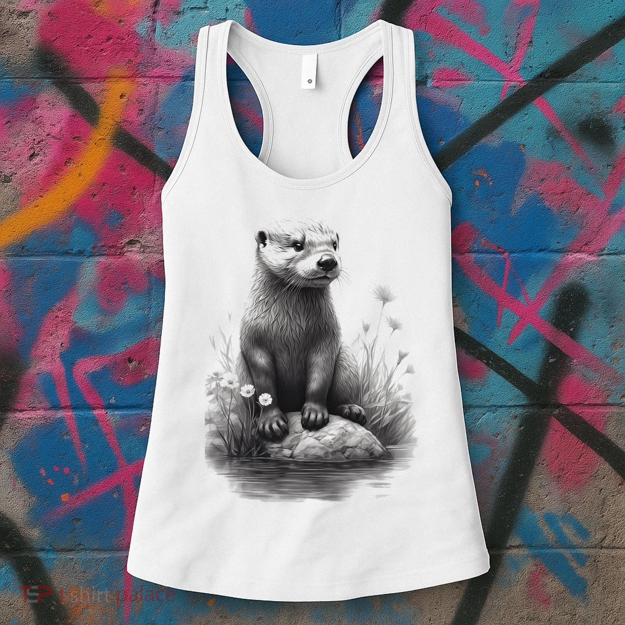 River Otter for Cute Otter Animal Funny Women's Tank Top