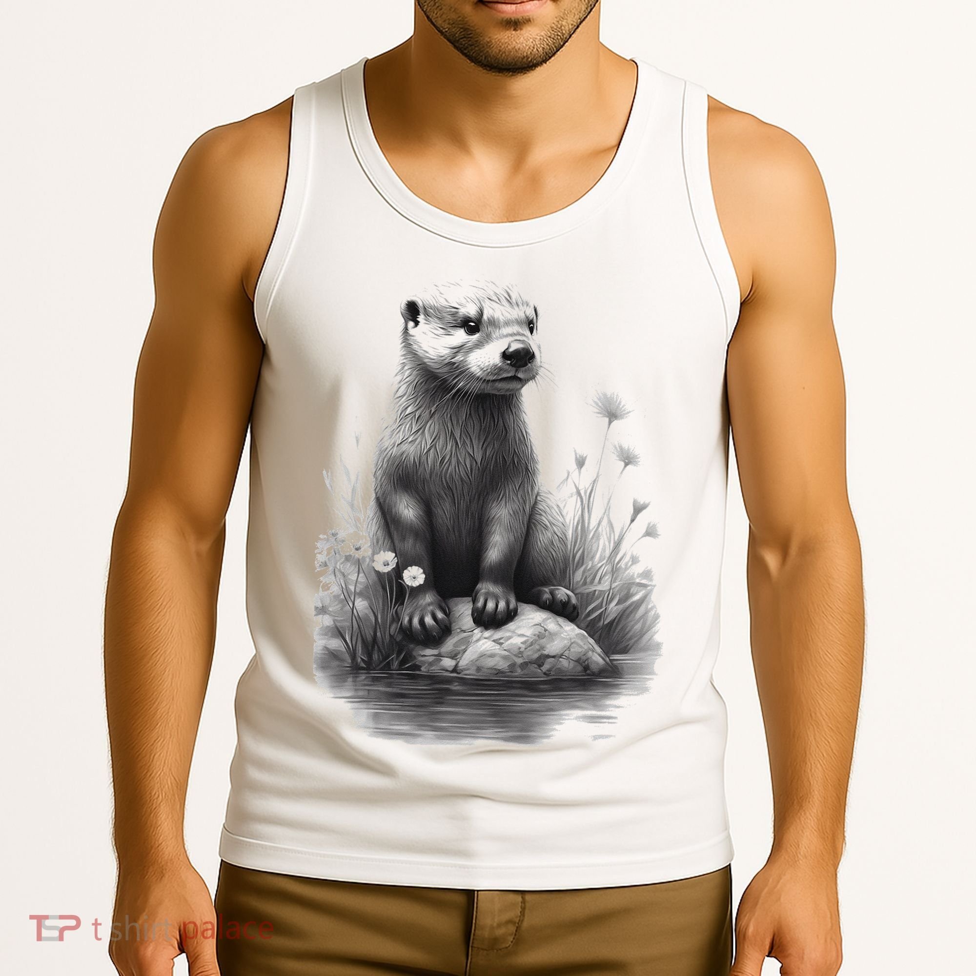 River Otter for Cute Otter Animal Funny Tank Top
