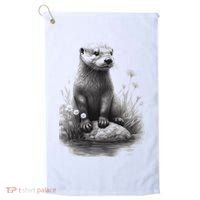 River Otter for Cute Otter Animal Funny Golf Towel thumb 0