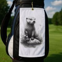 River Otter for Cute Otter Animal Funny Golf Towel thumb 2