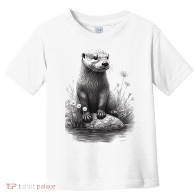 River Otter for Cute Otter Animal Funny Toddler T-Shirt