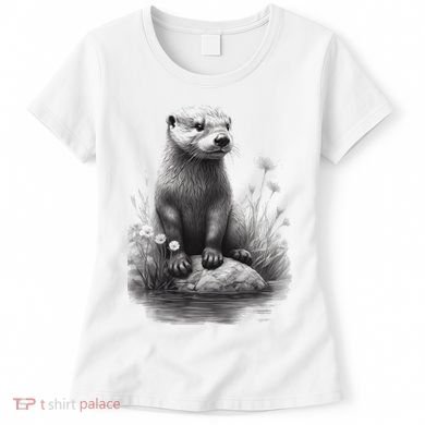 River Otter for Cute Otter Animal Funny Women's T-Shirt