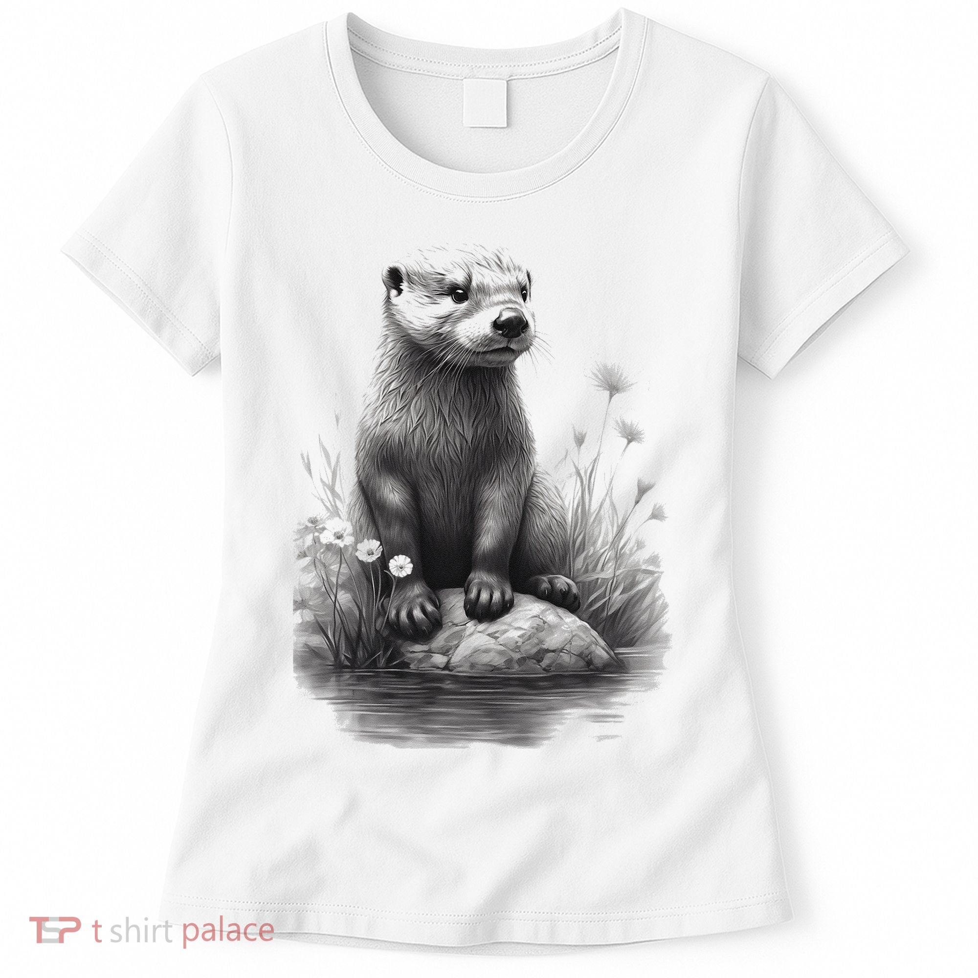 River Otter for Cute Otter Animal Funny Women's T-Shirt