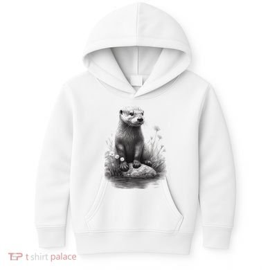 River Otter for Cute Otter Animal Funny Kids Hoodie