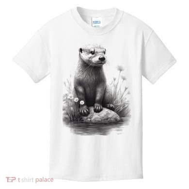 River Otter for Cute Otter Animal Funny Kids T-Shirt