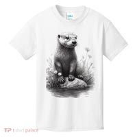 River Otter for Cute Otter Animal Funny Kids T-Shirt thumb 0