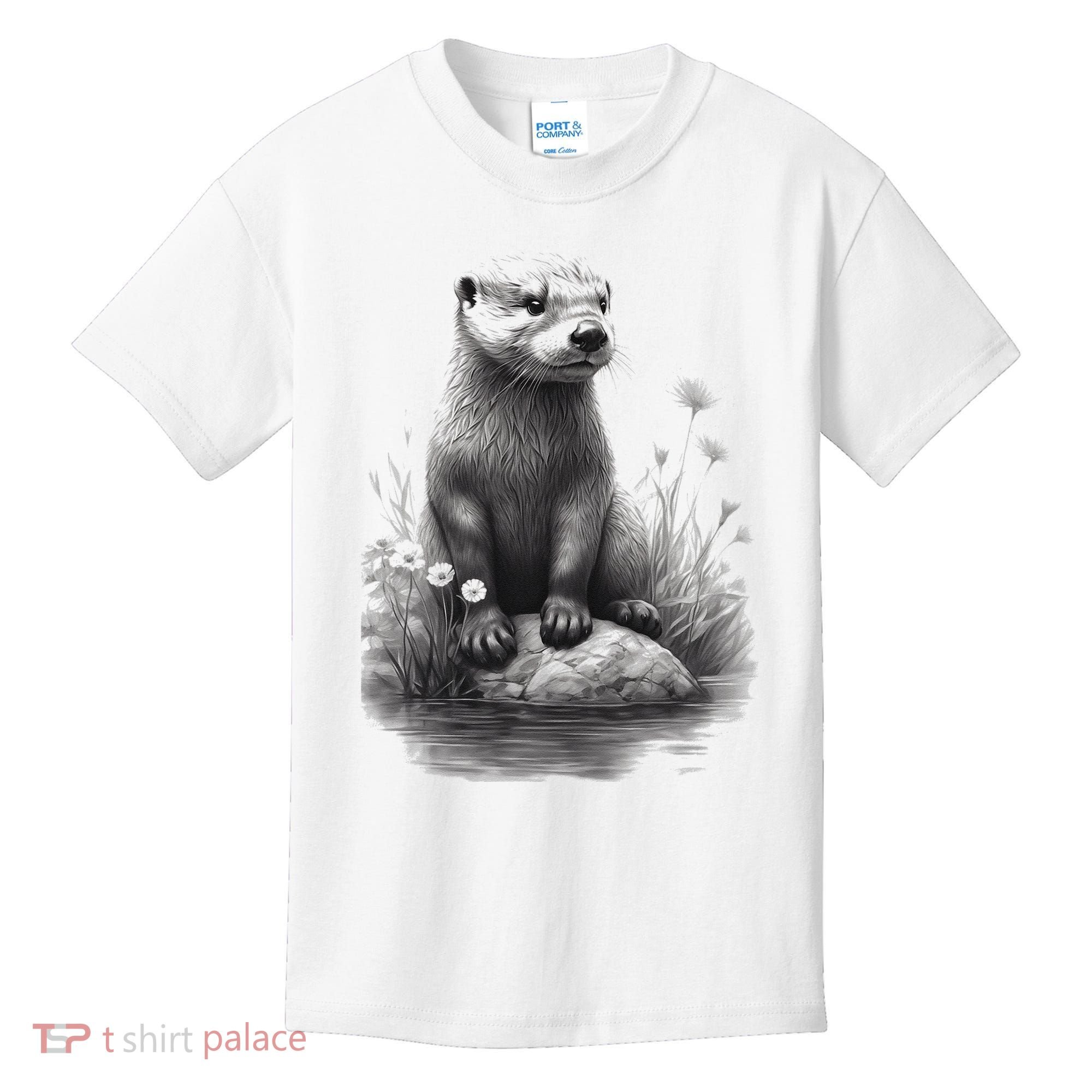 River Otter for Cute Otter Animal Funny Kids T-Shirt