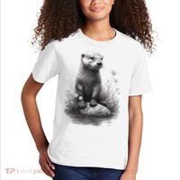 River Otter for Cute Otter Animal Funny Kids T-Shirt thumb 2