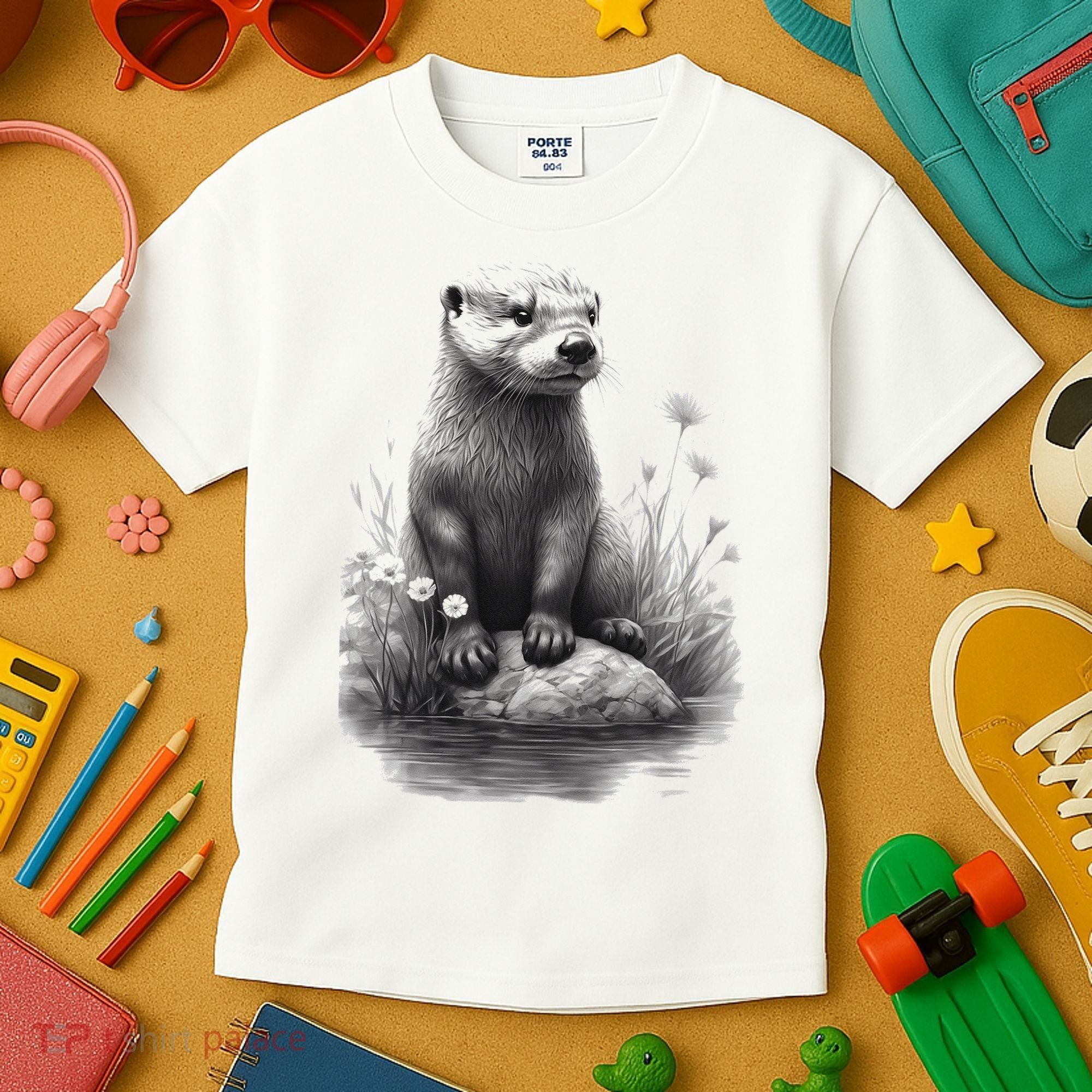 River Otter for Cute Otter Animal Funny Kids T-Shirt