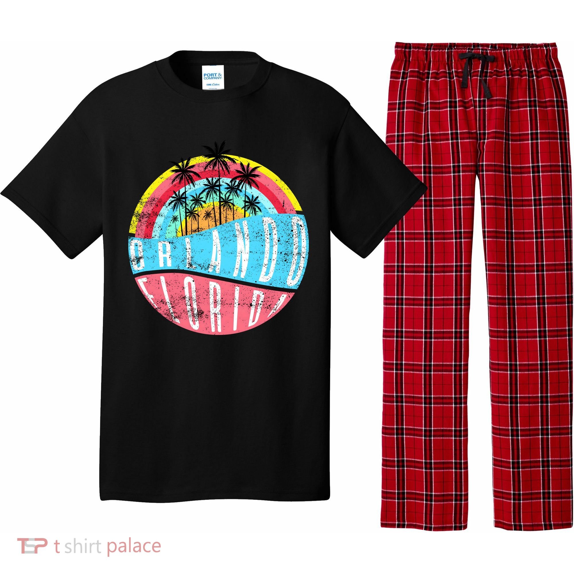 Retro Orlando Florida Icon Pajama Set