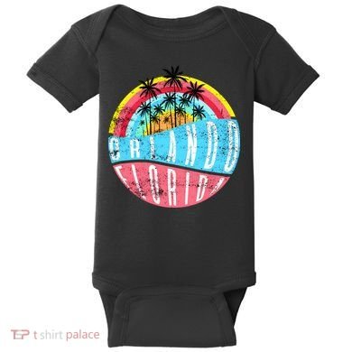 Retro Orlando Florida Icon Baby Bodysuit