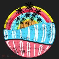 Retro Orlando Florida Icon Hat thumb 2