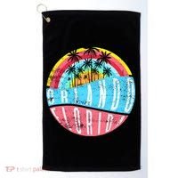 Retro Orlando Florida Icon Golf Towel thumb 0