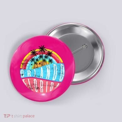 Retro Orlando Florida Icon Button