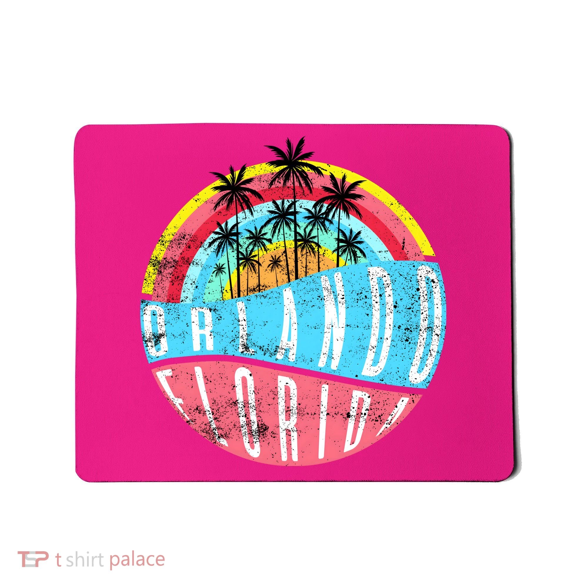 Retro Orlando Florida Icon Mousepad