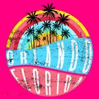 Retro Orlando Florida Icon Tie-Dye T-Shirt thumb 2