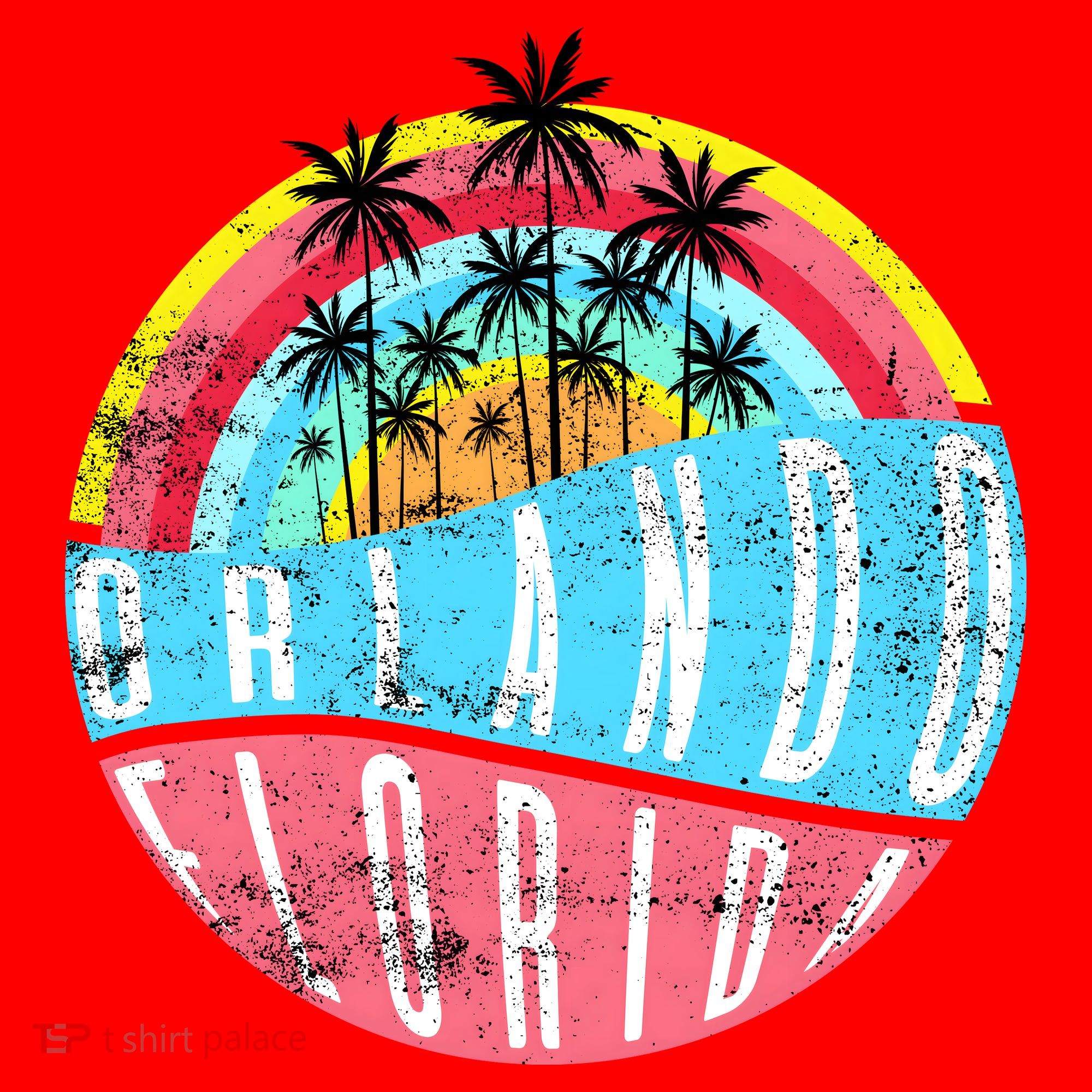 Retro Orlando Florida Icon Santa Hat