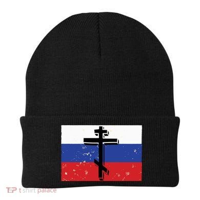 Russian Orthodox Flag Cross Gift Beanie