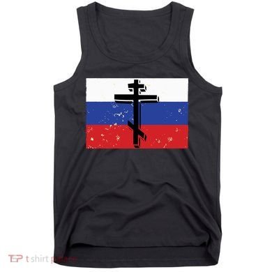 Russian Orthodox Flag Cross Gift Tank Top