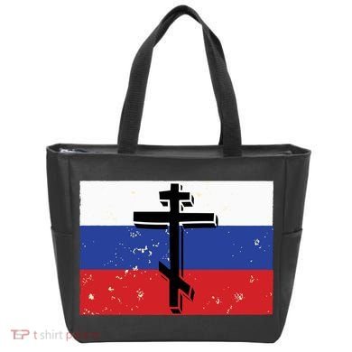 Russian Orthodox Flag Cross Gift Tote Bag