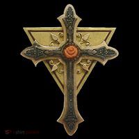 Rosicrucian Order First M.A.S.T.E.RS Cross Button thumb 1