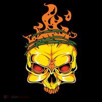 Rage Of Fire Faming Skull Creepy Skeleton Coffee Mug thumb 5