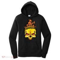 Rage Of Fire Faming Skull Creepy Skeleton Women's Hoodie thumb 0