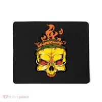 Rage Of Fire Faming Skull Creepy Skeleton Mousepad thumb 0
