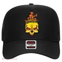 Rage Of Fire Faming Skull Creepy Skeleton Hat thumb 0