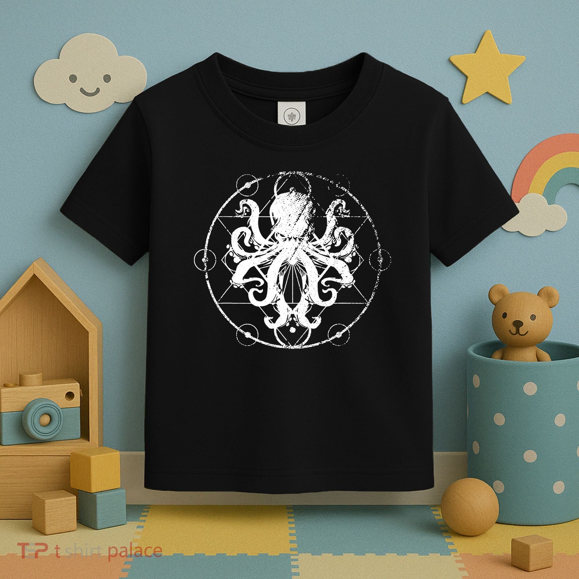 Retro Octopus Gift Toddler T-Shirt