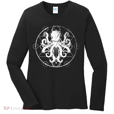 Retro Octopus Gift Women's Long Sleeve Shirt