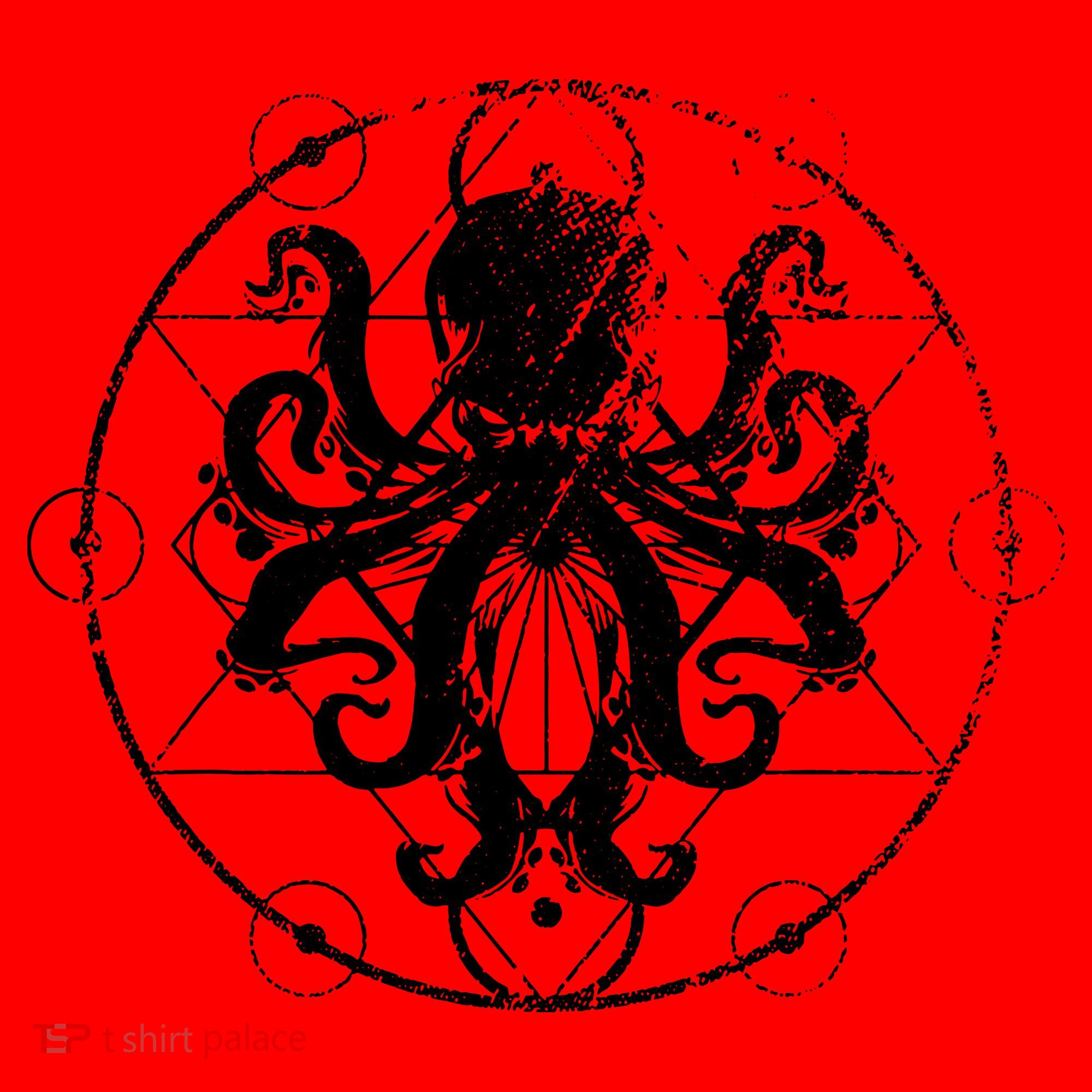 Retro Octopus Gift Santa Hat