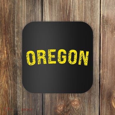 Retro Oregon Green Nostalgic Vintage Design Coaster