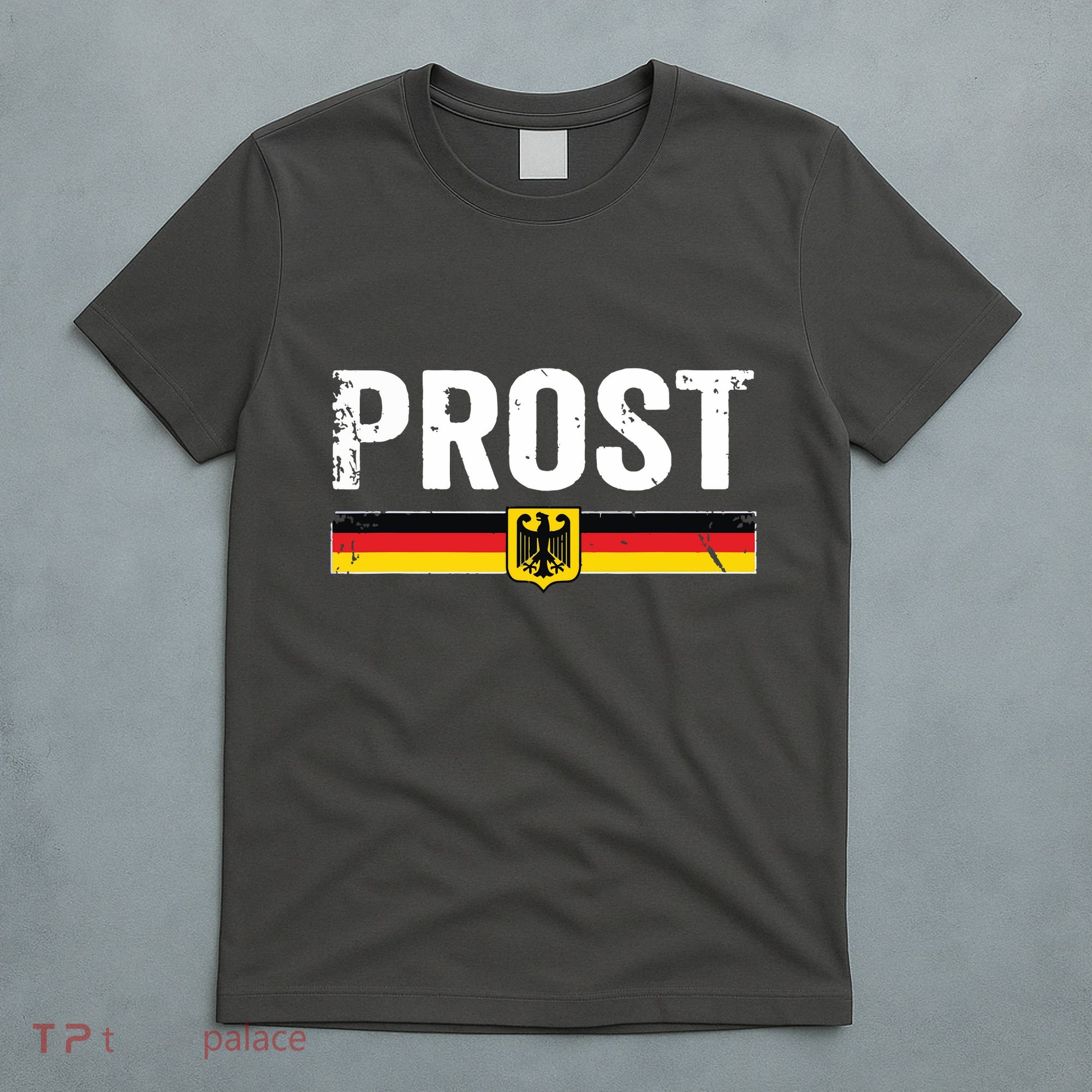 Retro Oktoberfest German Flag Prost T-Shirt