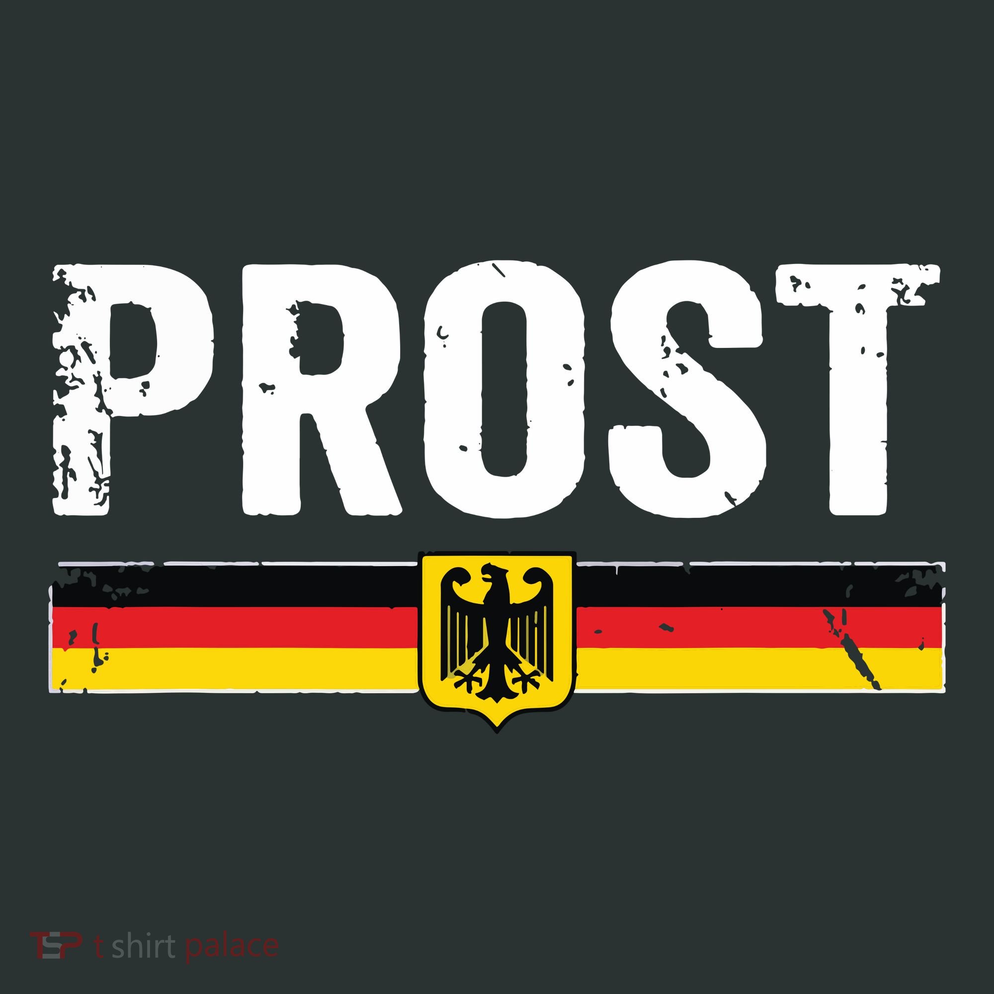 Retro Oktoberfest German Flag Prost T-Shirt