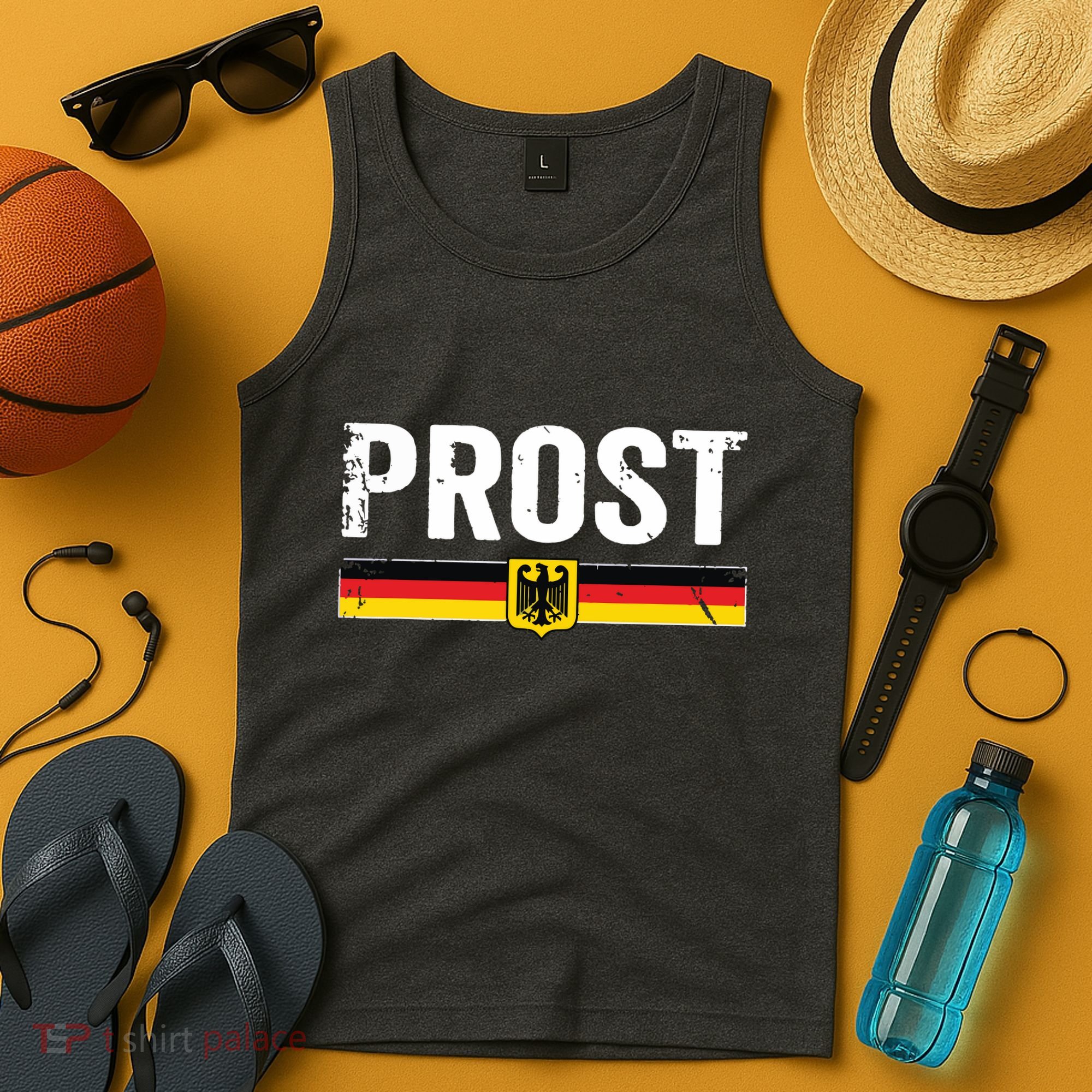 Retro Oktoberfest German Flag Prost Tank Top