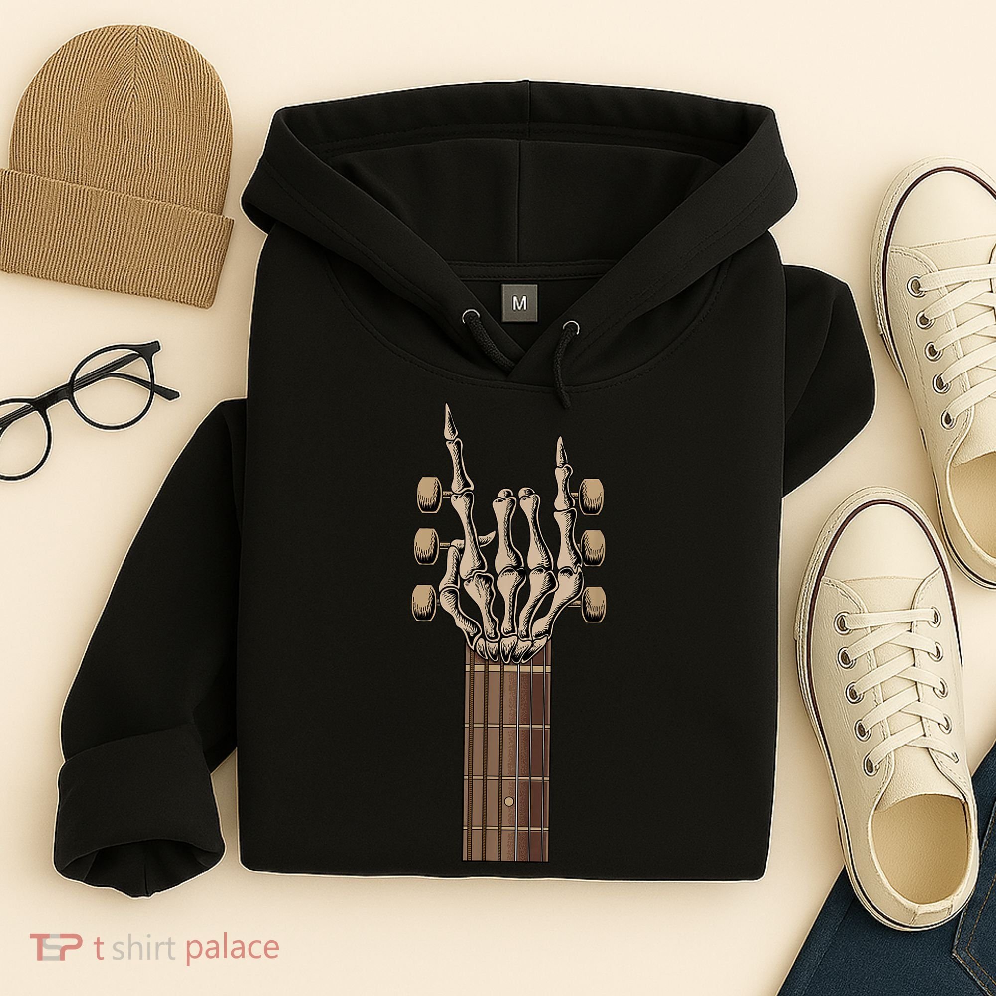 Rock On Guitar Rock & Roll Music Lover Halloween Costume Hoodie