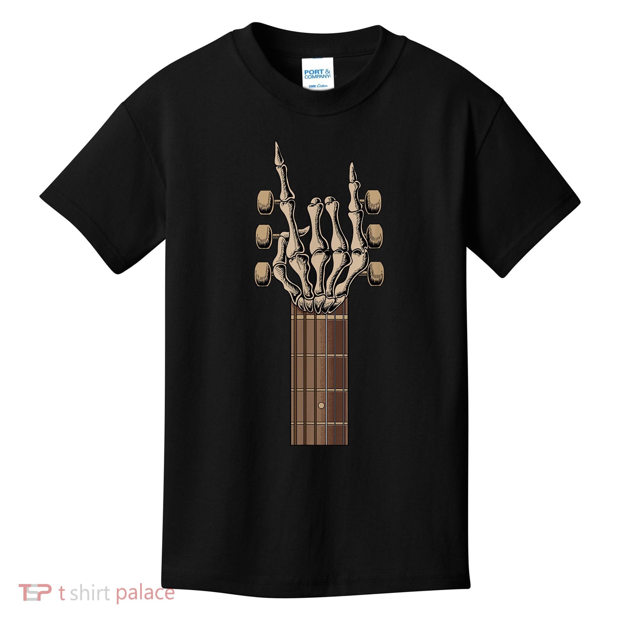 Rock On Guitar Rock & Roll Music Lover Halloween Costume Kids T-Shirt