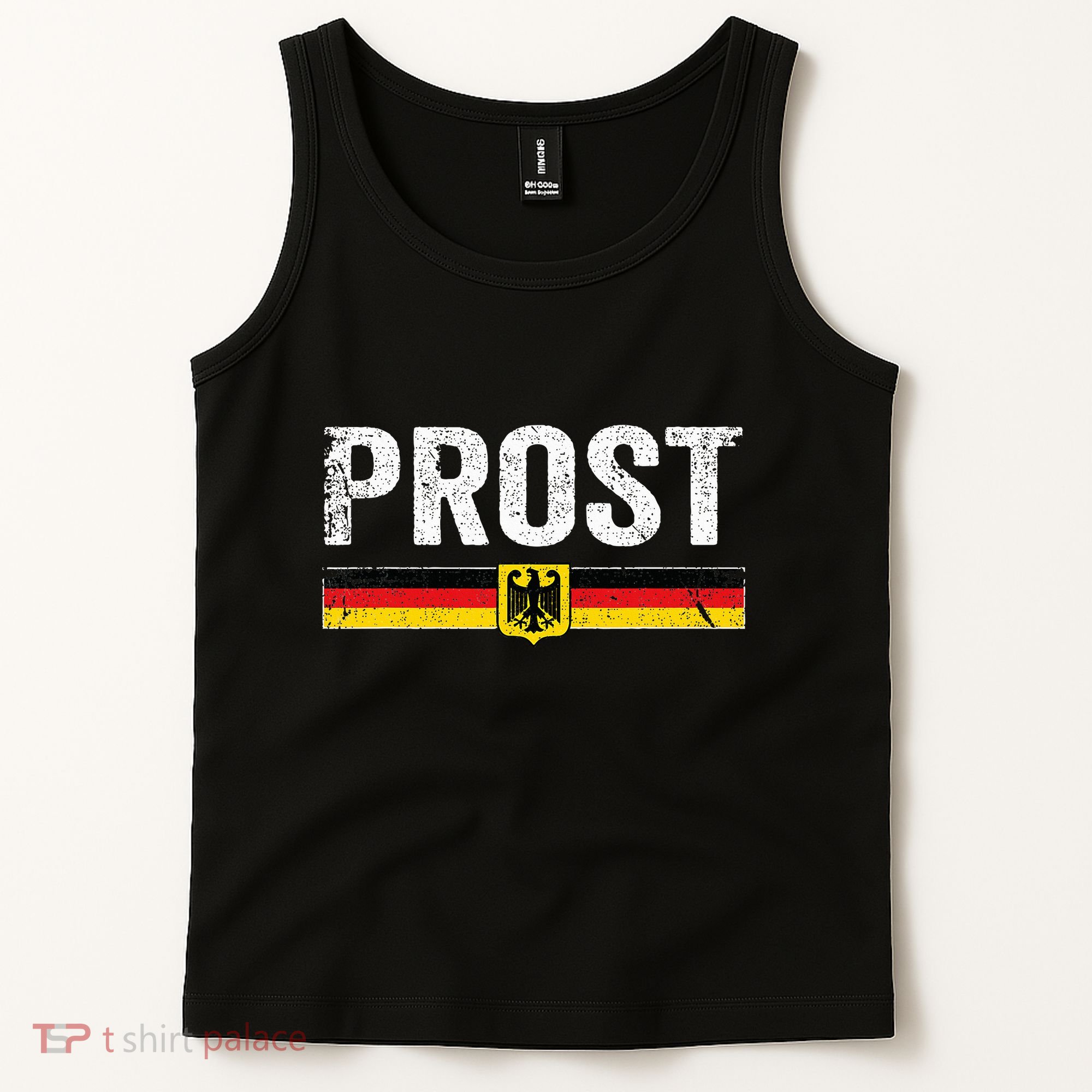 Retro Oktoberfest German Flag Prost Tank Top
