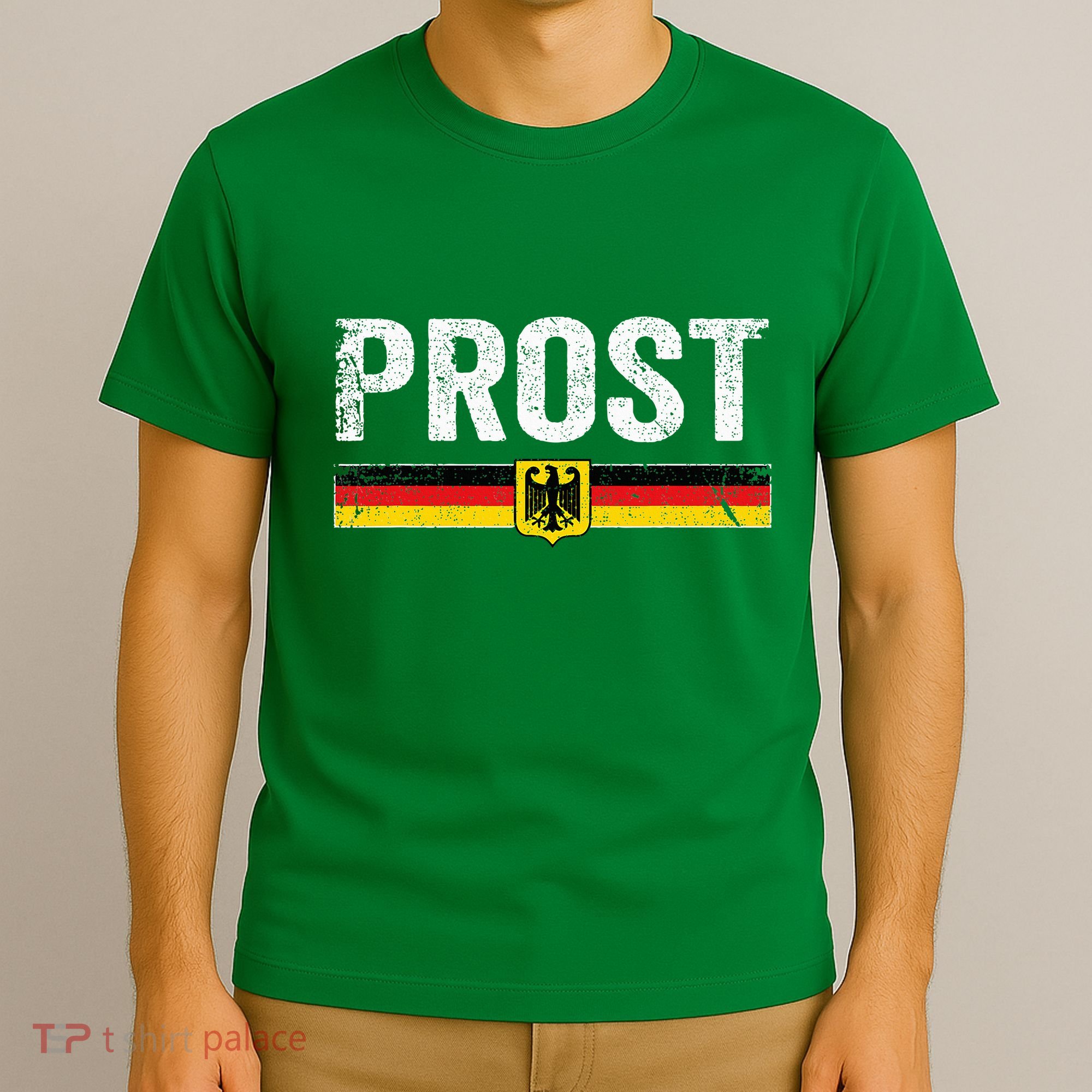 Retro Oktoberfest German Flag Prost T-Shirt