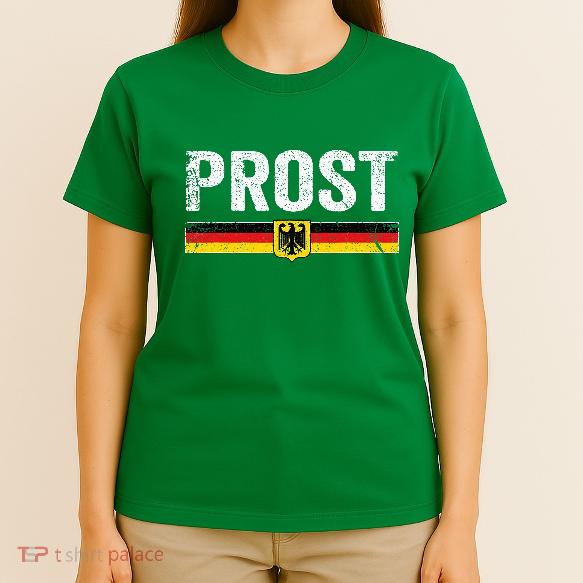 Retro Oktoberfest German Flag Prost T-Shirt
